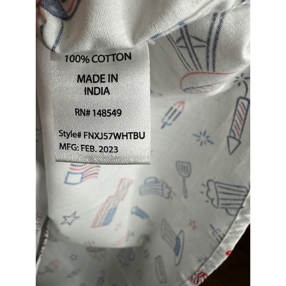 Free Planet Mens 2X White Patriotic BBQ Fireworks Button‎ Up Shirt - Picture 8 of 14
